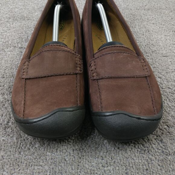 Keen Sterling City Slip-On Shoes Womens Size 10.5 Loafers Brown Leather Comfort - Picture 8 of 11